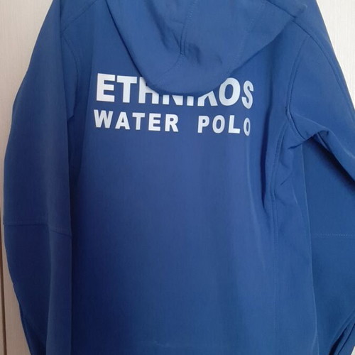 Ethnikos Water Polo thick windbreaker jacket used, noM-L