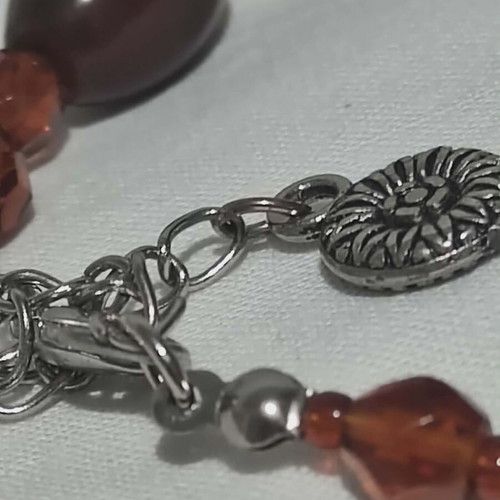 Bracelet with semi-precious stones like new, 1+1 gift