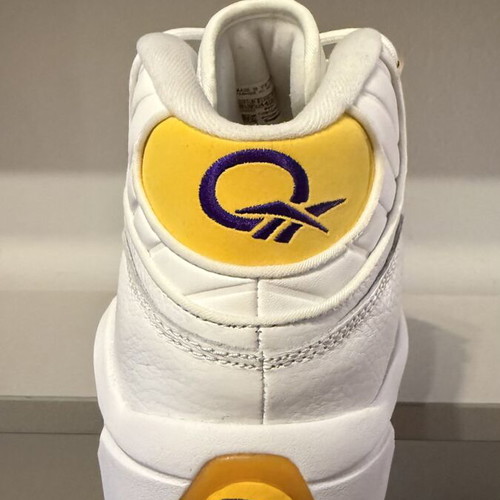 Reebok Question Mid yellow toe sneakers new, size 44