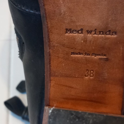 Med Winds black ankle boots used, size 38, 8.5 cm heel