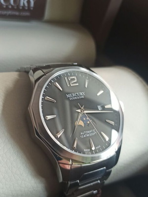 Swiss Automatic Mercury Dodecagon Moonphase Watch new