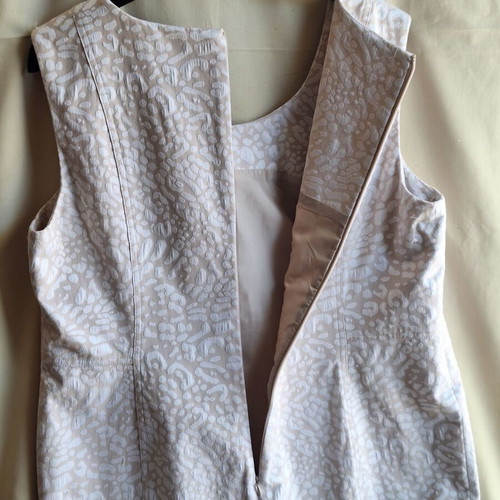 Calvin Klein Embossed Jacquard Mini Dress XL XXL, ecru