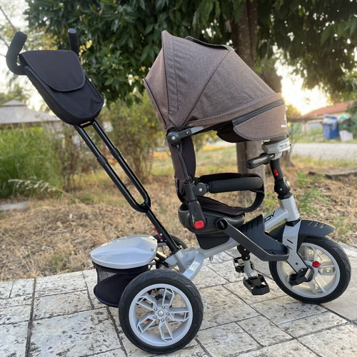 Lorelli Speedy 360 4-in-1 tricycle with parent handle, like new, black