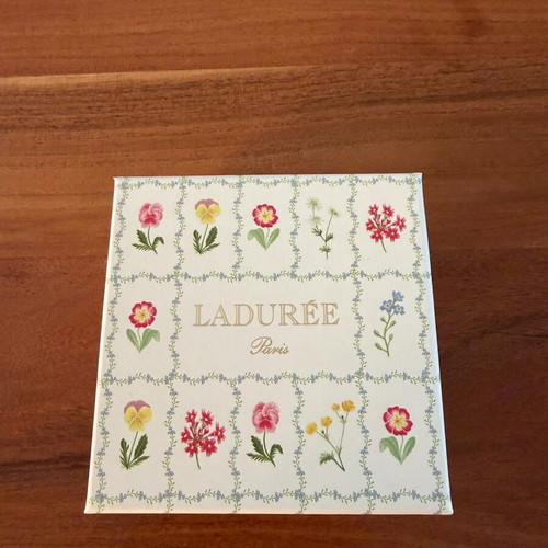 Ladurée Paris gift box with floral design and luxury aesthetic new