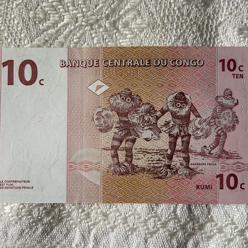 Banknote 10c Banque Centrale du Congo new 01,11,1997