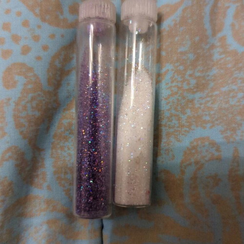 Nail glitter used, set of 2 colors