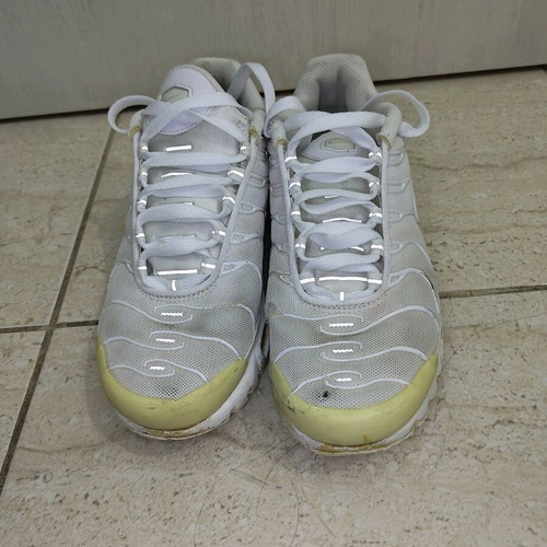 Air Max Plus used Nike athletic shoes size 38 white