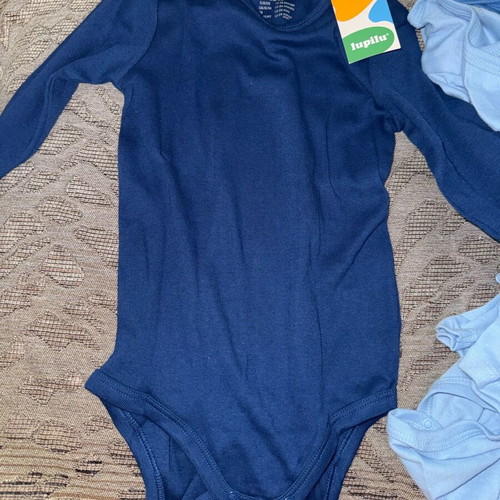 Lupilu baby long-sleeve bodysuits set of 6 new, 100% organic cotton, size 86/92