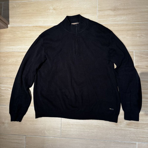 Double men's sweater used, size 3XL, dark blue, 100% cotton