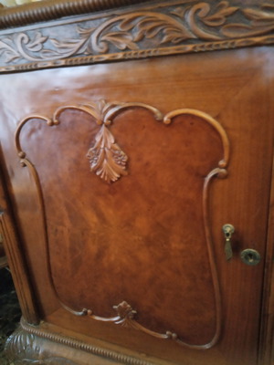 Antique walnut buffet from the 50s used