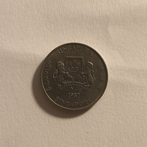 Singapore collectible coins used, set of 5, 10 & 20 cents