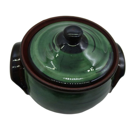 Giouvetsaki green swirl 15cm diameter x 9cm new