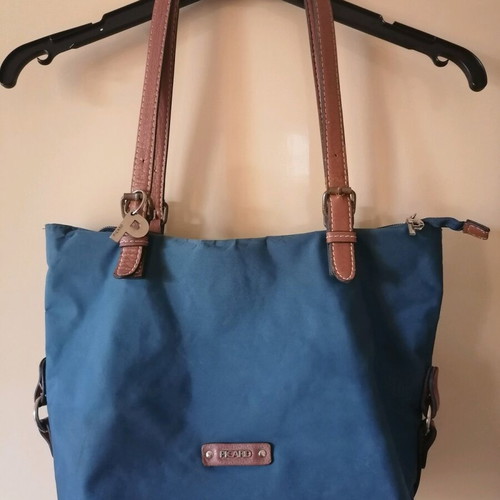 Picard shoulder bag used, blue with durable fabric