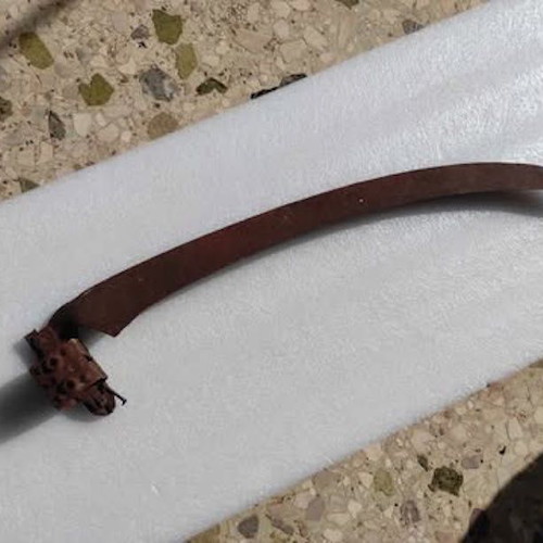 Agricultural Sickle used, decorative, 65 cm length