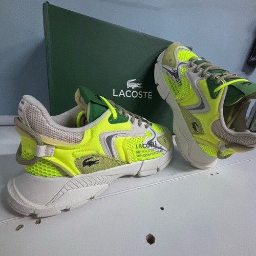 Lacoste men's sneakers new, size 44, green and yellow