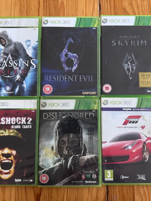 Παιχνίδια Xbox 360 πακέτο 6 σαν καινούργια με εγχειρίδια