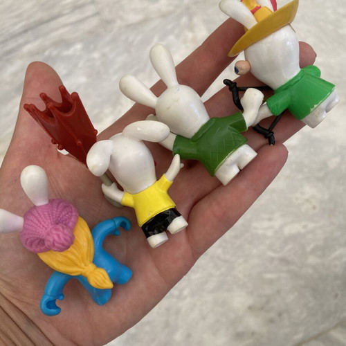 Rabbits figures used, incomplete set