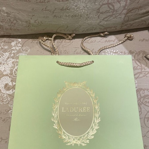Laduree set of two boxes and paper bag used