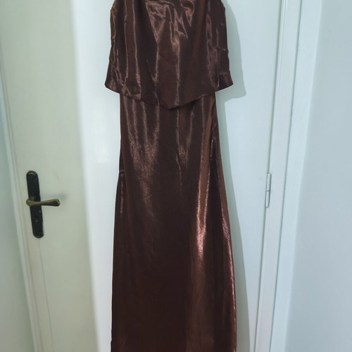 Vintage bronze metallic dress Gina Ritzi like new, made in Britain