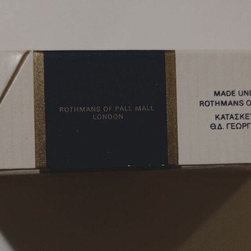 Rothmans King Size cigarette pack used, empty, hard case