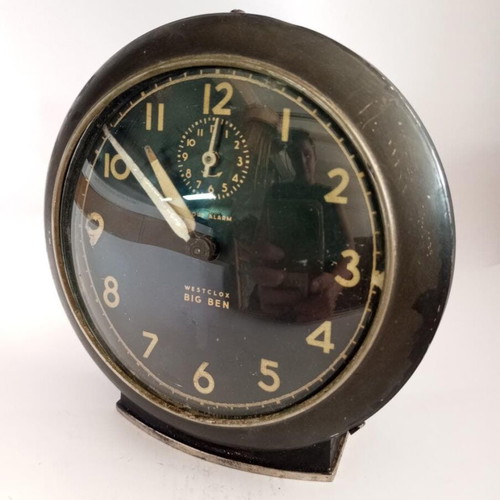 Westclox Big Ben tabletop clock used, vintage, analog, non-functional
