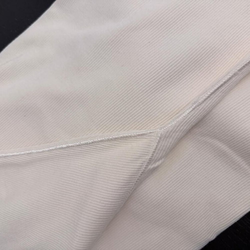 Parthenis Cream Ribbed Cotton Top like new, one size