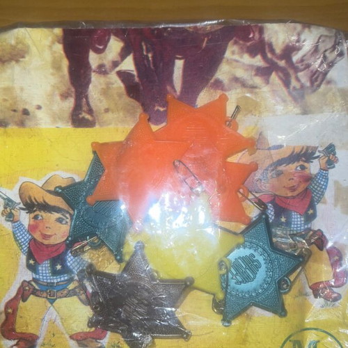Sheriff Cowboy Panigyriotika New Rare Star Badges