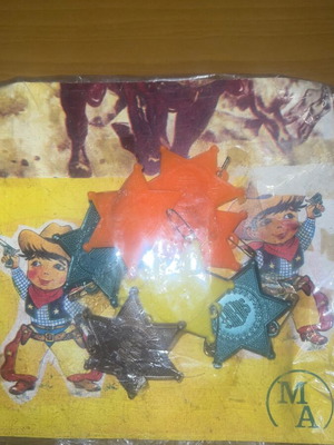 Sheriff Cowboy Panigyriotika New Rare Star Badges