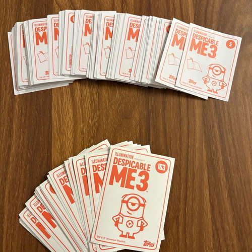Topps Despicable Me 3 stickers like new, pack of 140