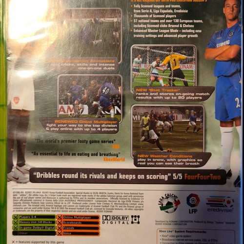 X Box Pro Evolution Soccer 5 game