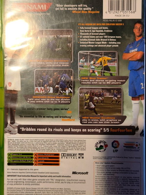 X Box Pro Evolution Soccer 5 game