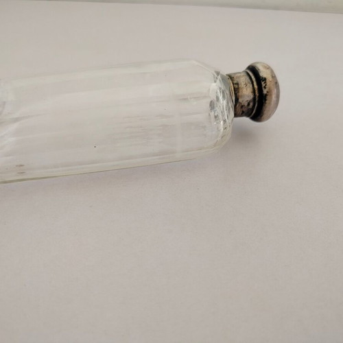 Glass bottle from barber set used