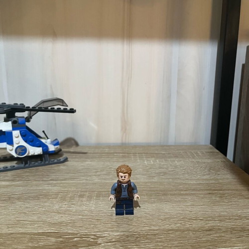 Lego Jurassic helicopter with one figure like new