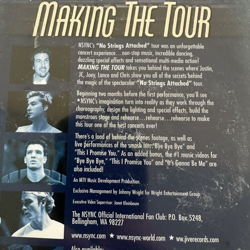 NSYNC DVD pack of 3 like new, pop genre
