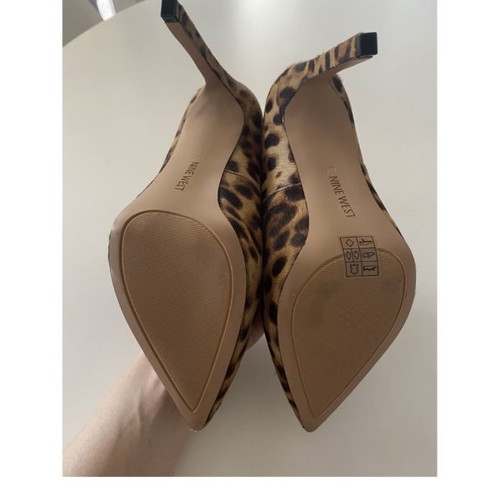 Nine West leopard print pumps used, size 38, multicolor