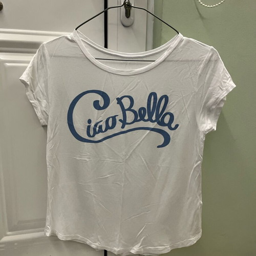White T-shirt Ciao Bella size S like new