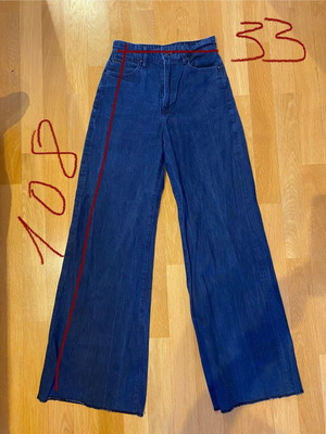 G-Star Raw Deck τζιν σαν καινούργια, ultra high wide leg, μπλε