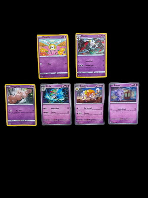 Pokemon Trading Card Game Psychic Cards, set of 6