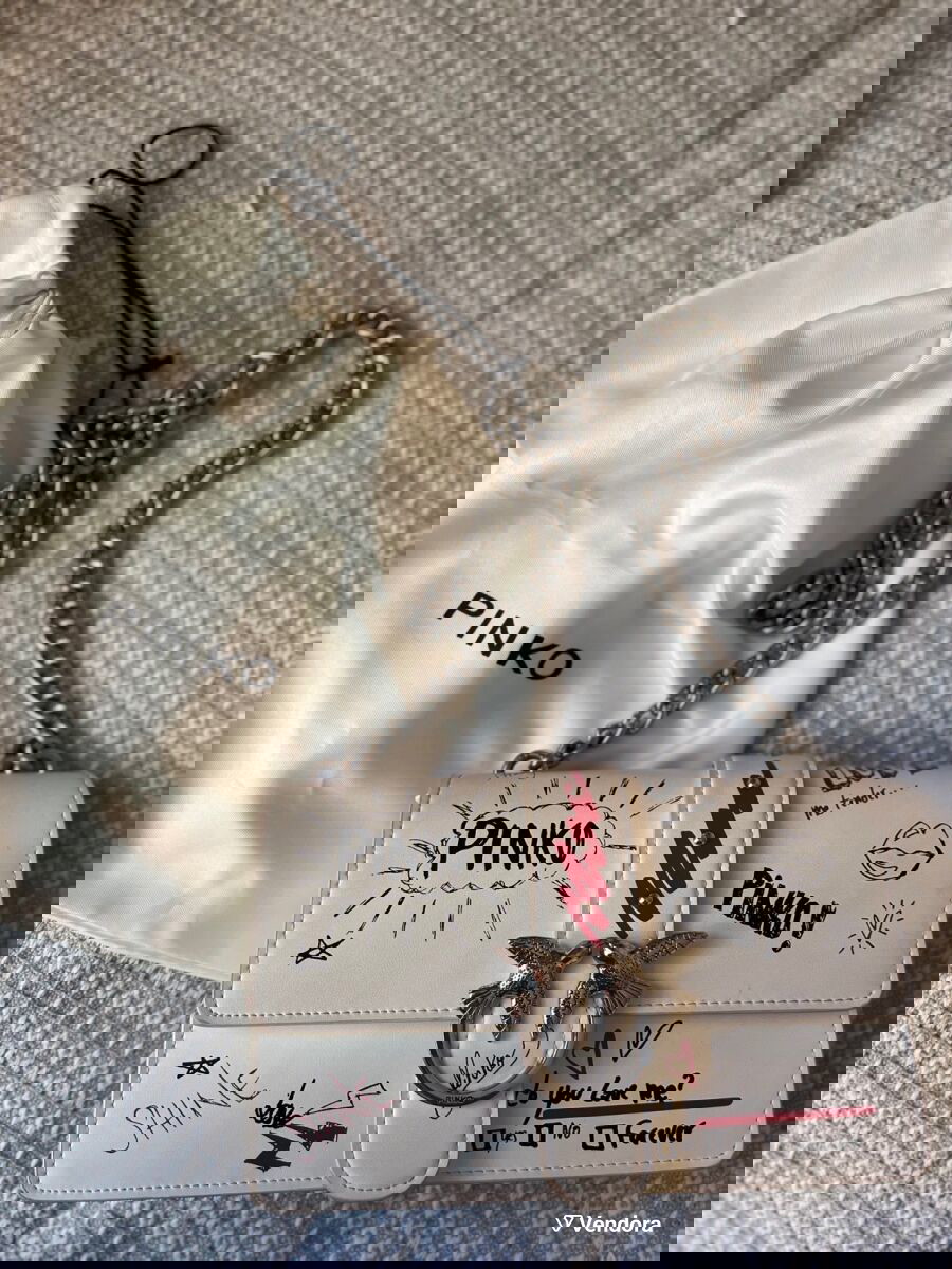 Shoulder Bag Pinko Love Bag Graffiti Pinko Love Pink Jewel - Main Image
