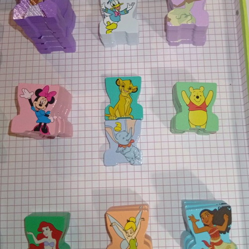 Collectible wooden Disney puzzle figures new in box