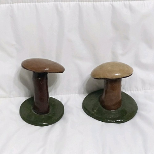 Handmade mushroom decor from polymer clay Fimo