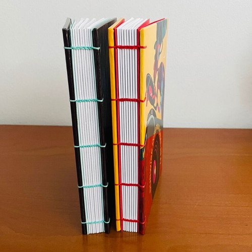 M Thompson Freestylee Art Notebooks set of 2, handmade, A5 15x21 cm