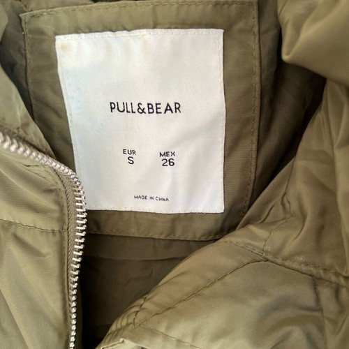 Pull & Bear jacket like new, very warm, green, size S-M