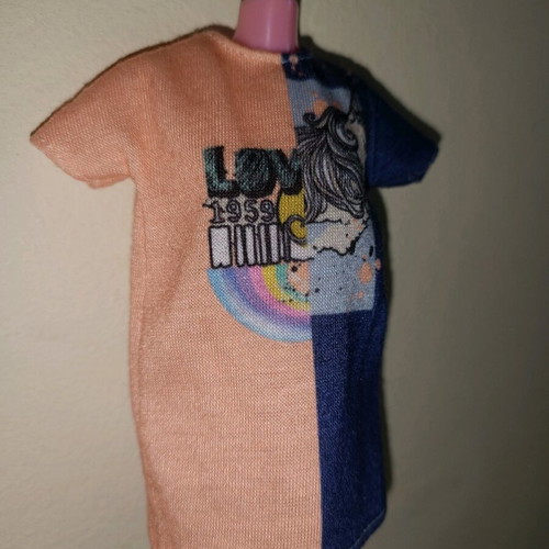 Barbie Fashionistas #103 shirt like new, "Love 1959"