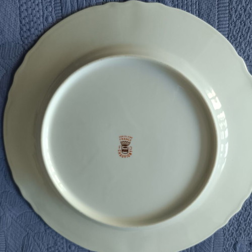 Decorative plate from French porcelain like new, diameter 25 cm