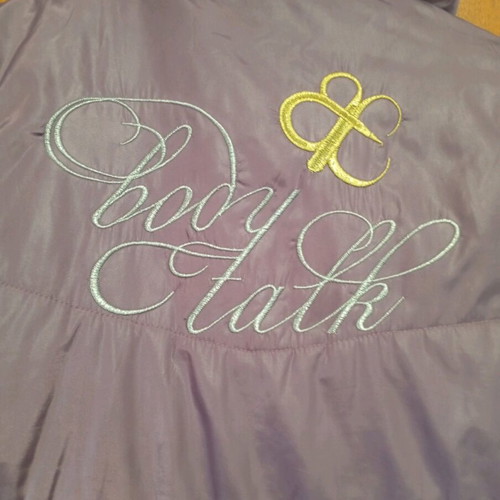Body Talk sleeveless jacket size L purple like new