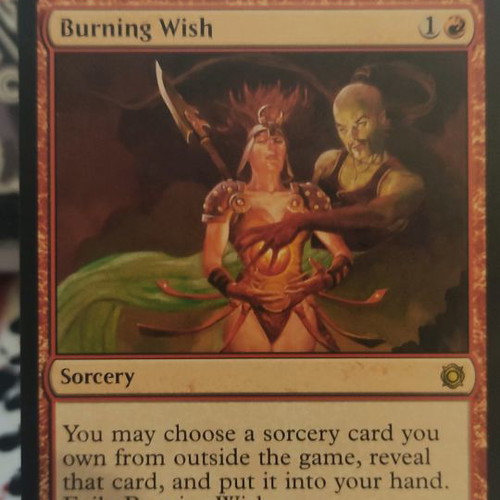 Burning Wish Magic the Gathering Conspiracy Take the Crown Card