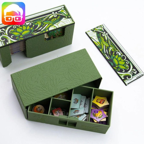 Botanicus Board Game Organizer with Greenhouse Insert new