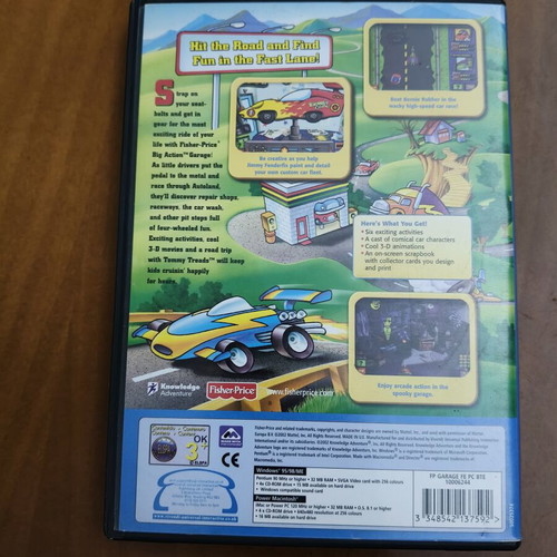 Fisher Price Big Action Garage PC game used, complete with manual