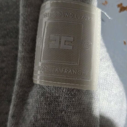 Elisabetta Franchi designer sweatshirt gray like new size 42